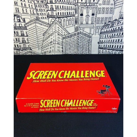 NOB Vintage 1991 Screen Challenge Cadaco 90s Movie Trivia Board Game COMPLETE - Picture 6 of 11
